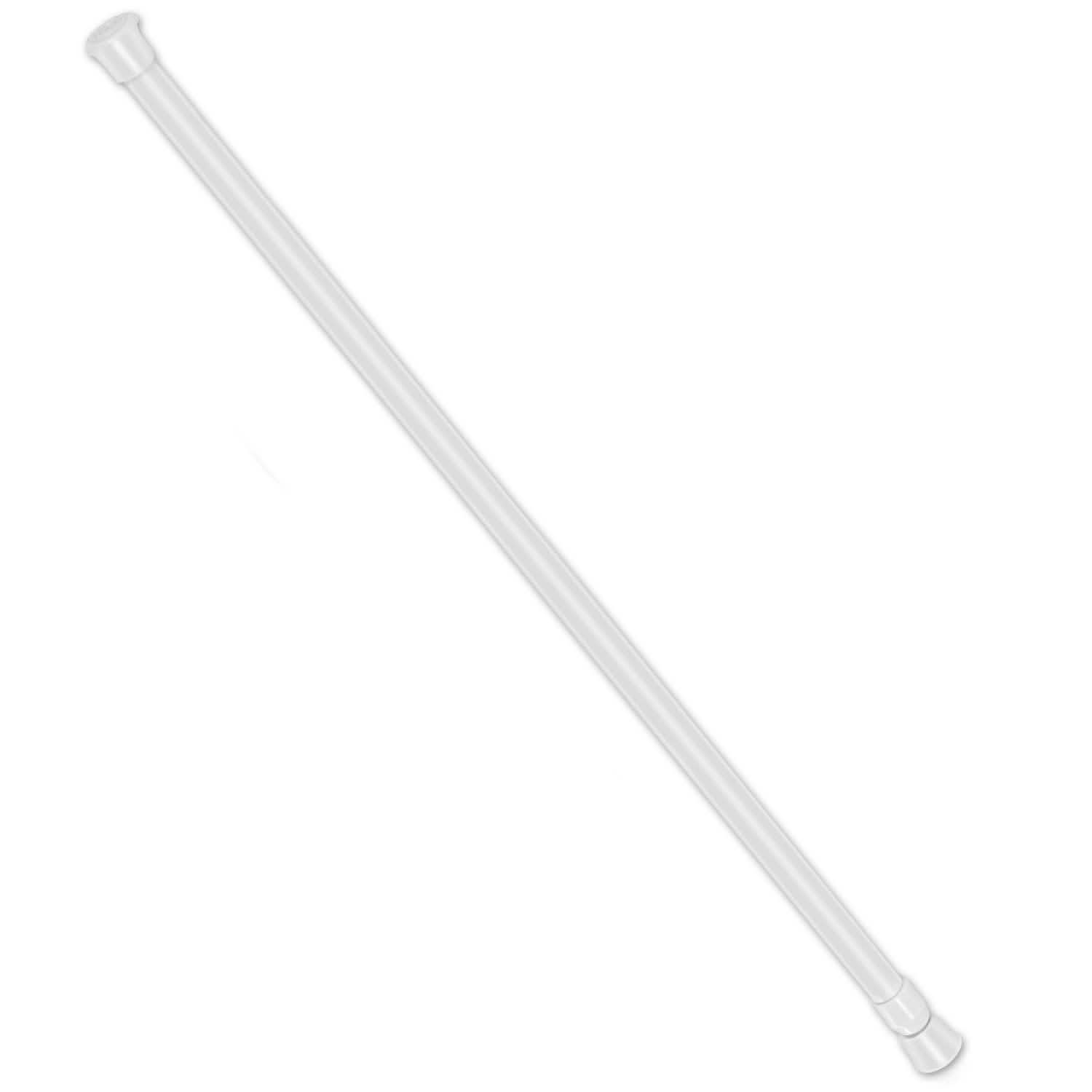 Tension Curtain Rod Spring Load Adjustable Curtain Pole XL Furniture & Decor - Tophatter Daily Deals