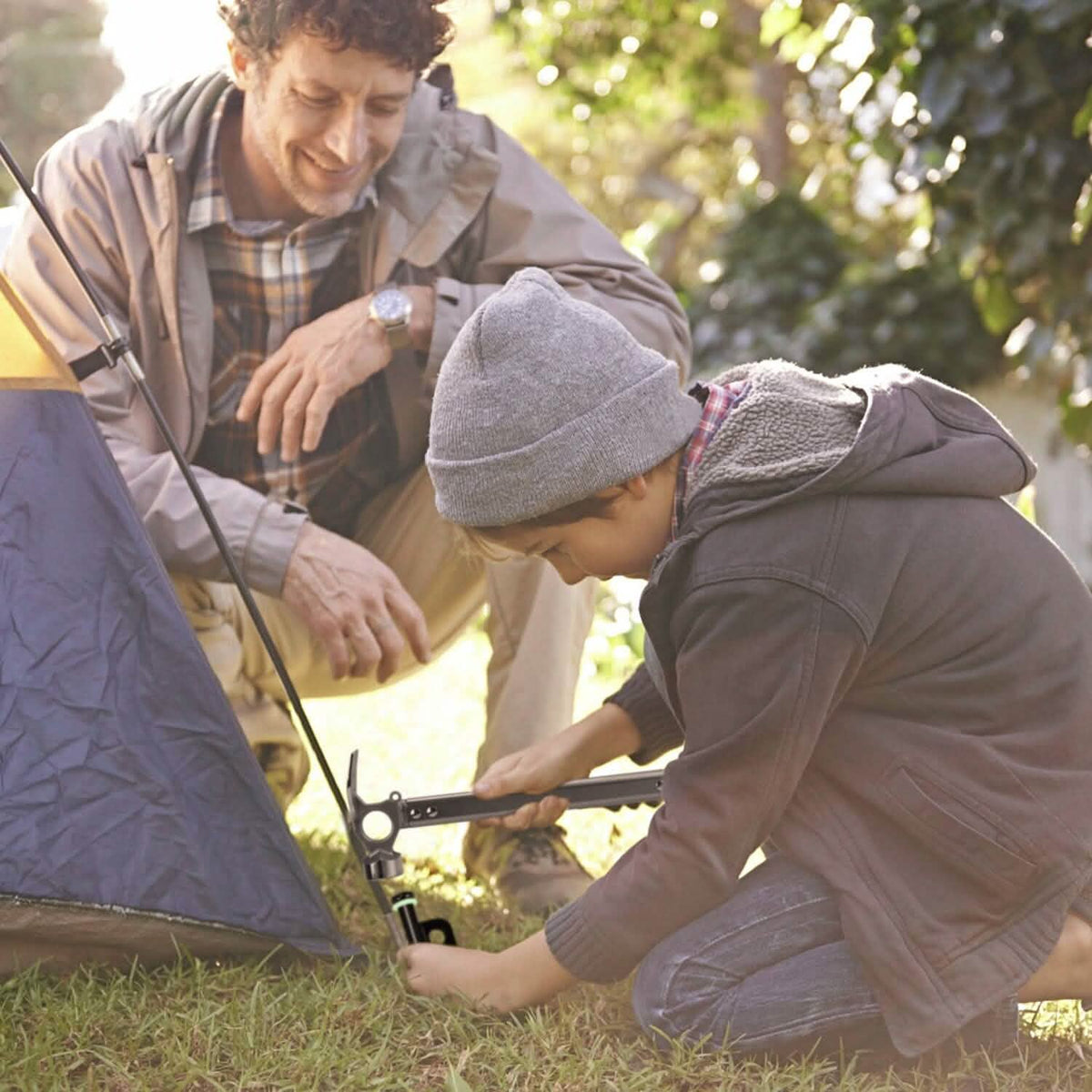 Tent Stakes Camping Hammer Set Outdoor Recreation - Tophatter Daily Deals