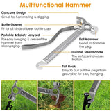 Tent Stakes Camping Hammer Set Outdoor Recreation - Tophatter Daily Deals