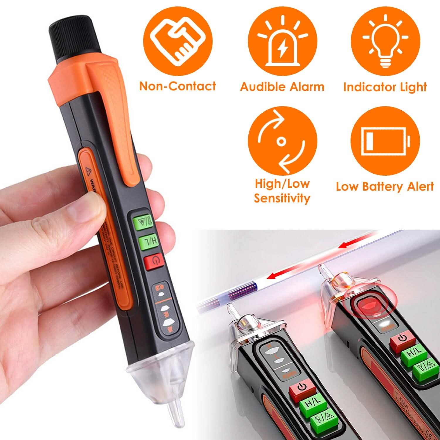 Test Pen Circuit Detector Tester Dual Range 12V/48V-1000V Breakpoint Finder Home Improvement - Tophatter Daily Deals