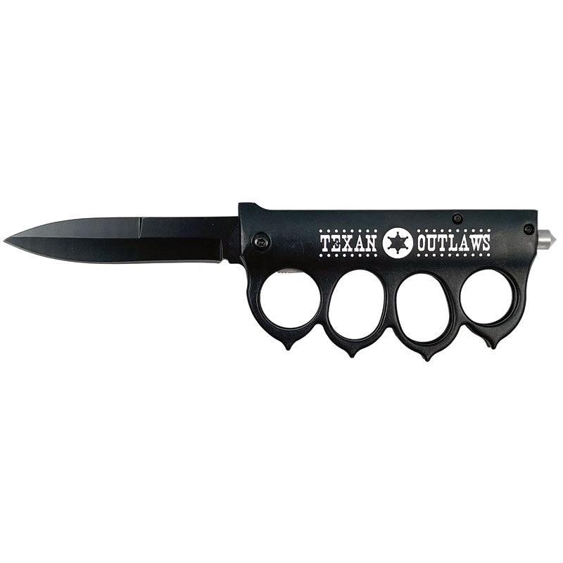 Texan Outlaws- Knuckle Assisted Trench Knife with Spikes Self Defense - Tophatter Daily Deals