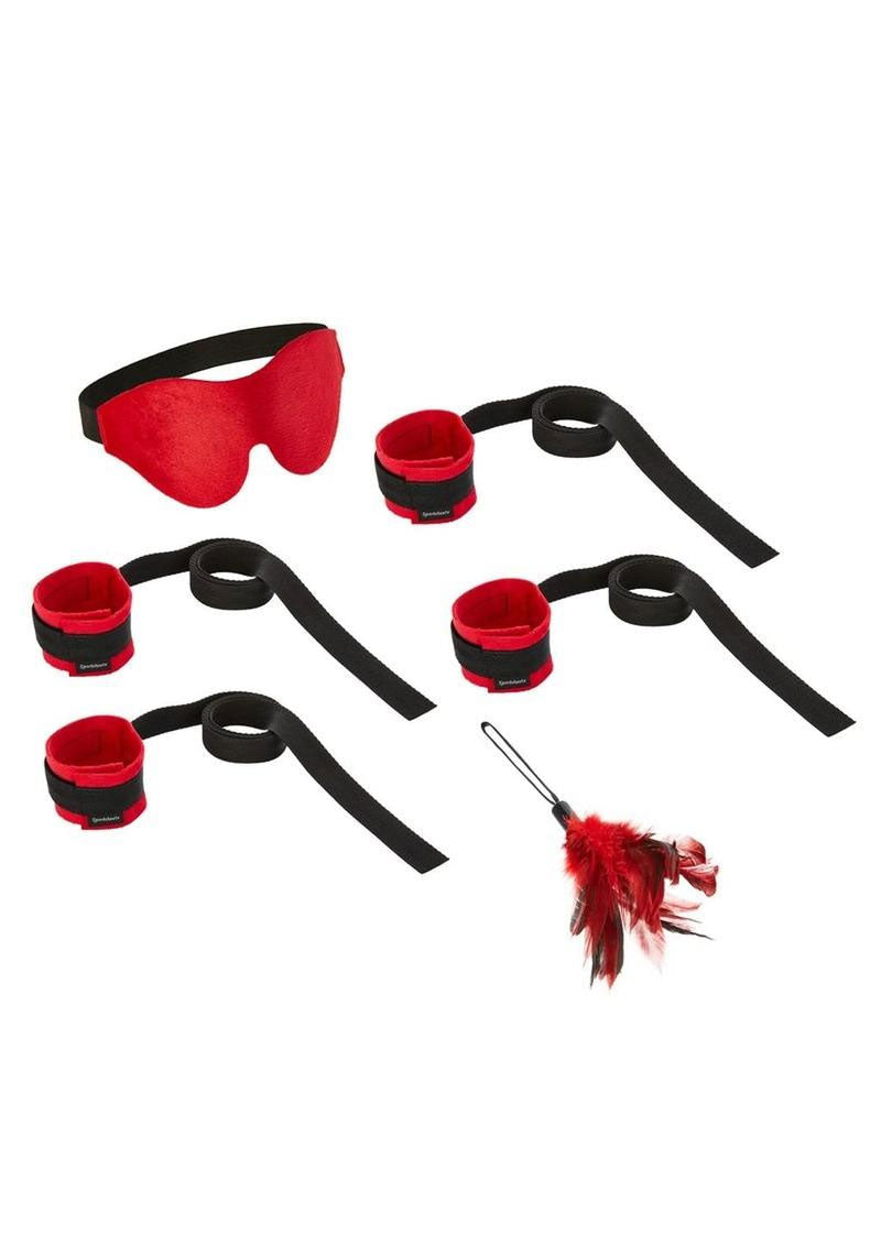 Sexy Submissive Bondage Kit With Adjustable Wrist and Ankle Restraints > Bondage Gear > Bondage Kits - Tophatter Daily Deals