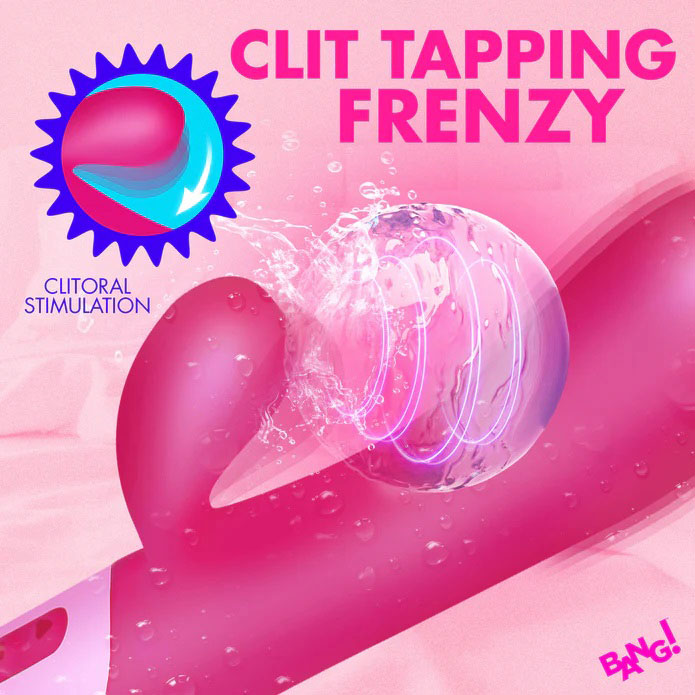 Clit Tapping Vibrating Rabbit (Pink) – Flexible Silicone Rabbit Vibrator > Vibrators > Ladies > Rabbit - Tophatter Daily Deals