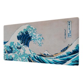 The Great Wave Of Kanagawa Hokusai - Officially Licensed Deluxe XL Mouse Mat Desk Mat - Tophatter Daily Deals