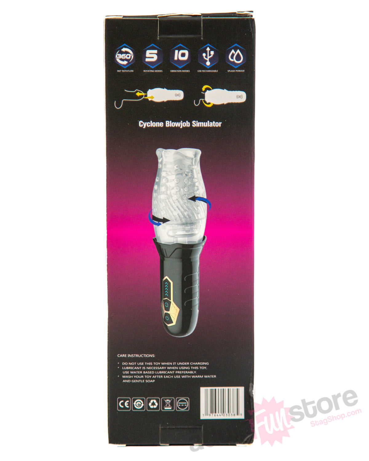 The Male Rose - Original Gawk Gawk 3000 | Vibrating & Rotating Male Stroker Sex Toy - Tophatter Daily Deals