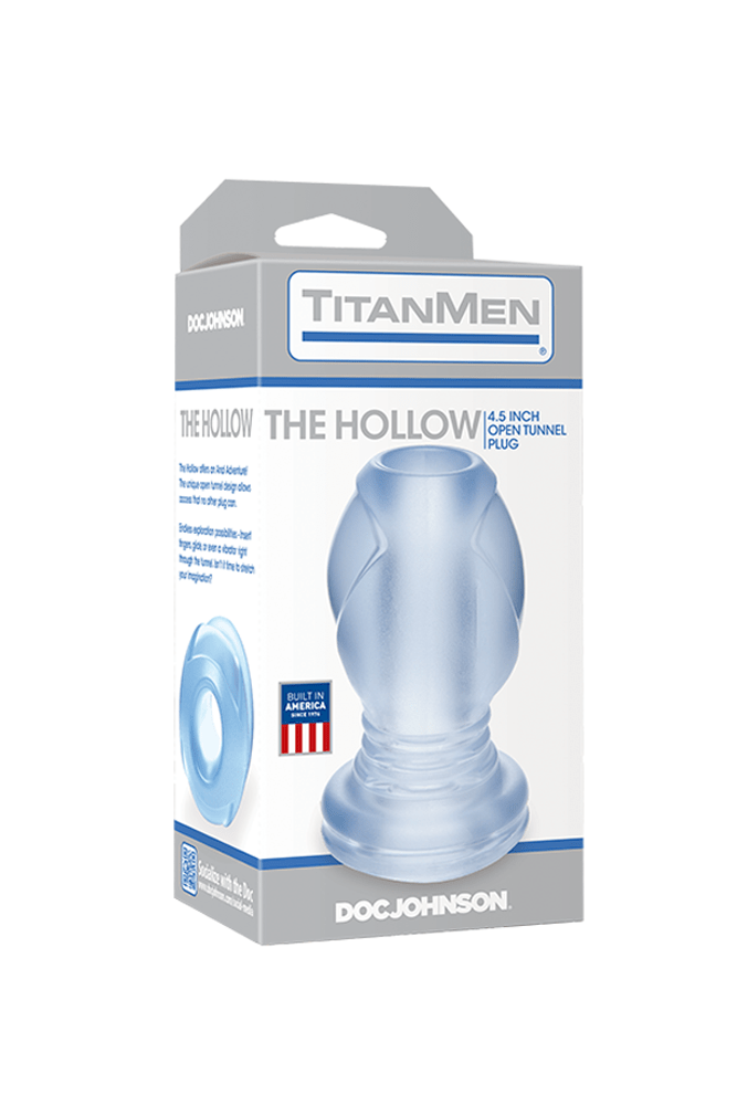Doc Johnson - TitanMen - The Hollow Open Butt Plug - Clear Sex Toy - Tophatter Daily Deals