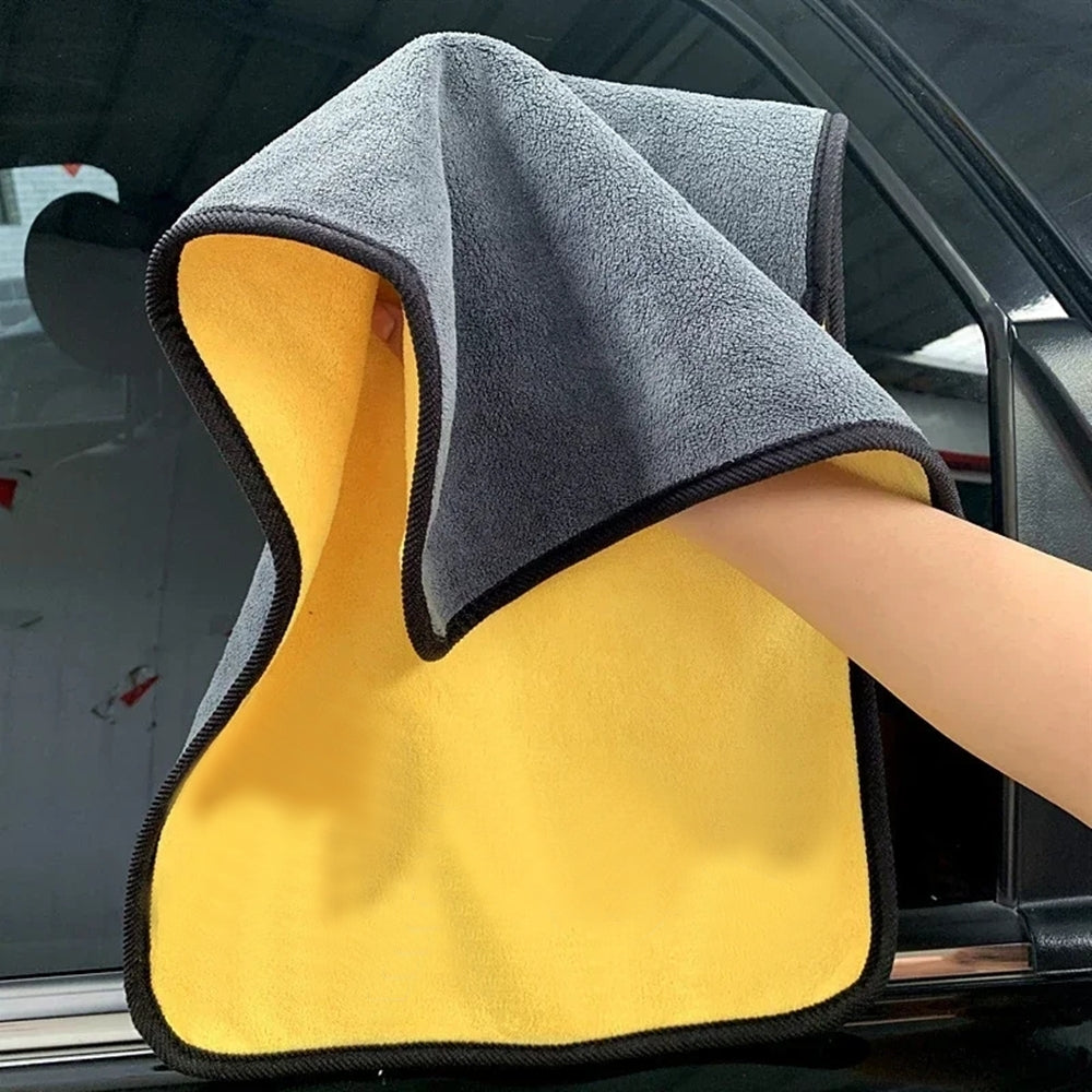 Thick Soft Car Drying Cloth 6-Piece Car and Motorcycle Accessories - Tophatter Daily Deals