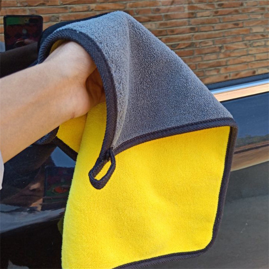 Thick Soft Car Drying Cloth 6-Piece Car and Motorcycle Accessories - Tophatter Daily Deals