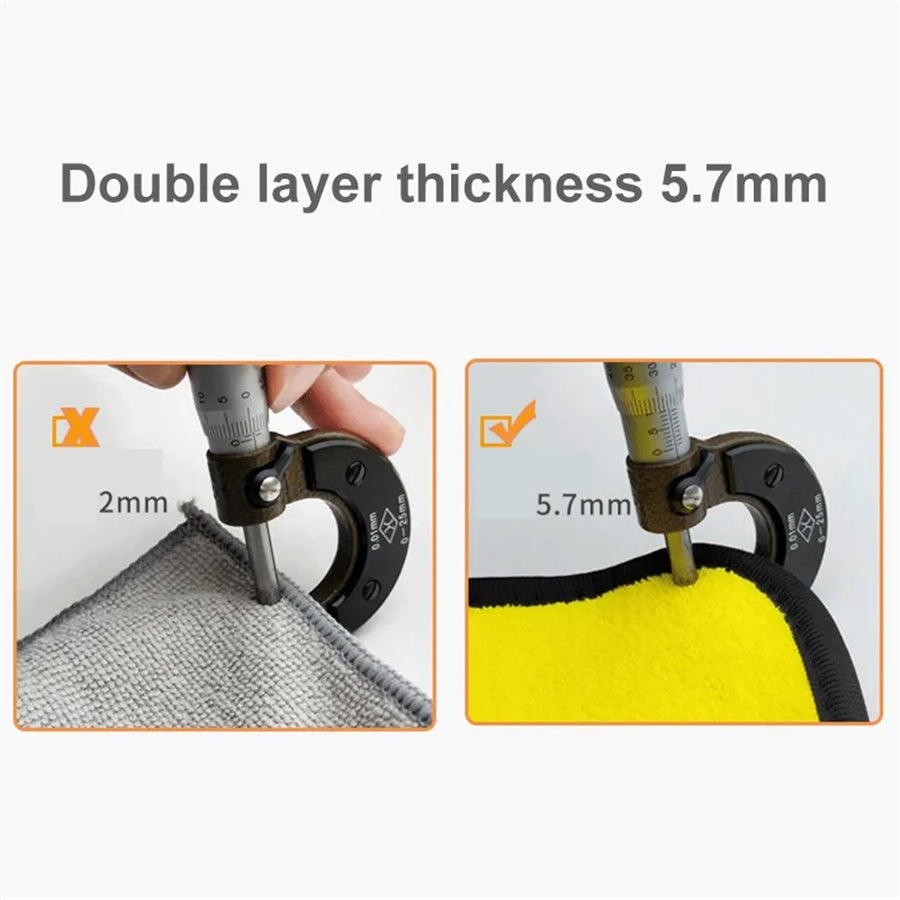 Thick Soft Car Drying Cloth 6-Piece Car and Motorcycle Accessories - Tophatter Daily Deals
