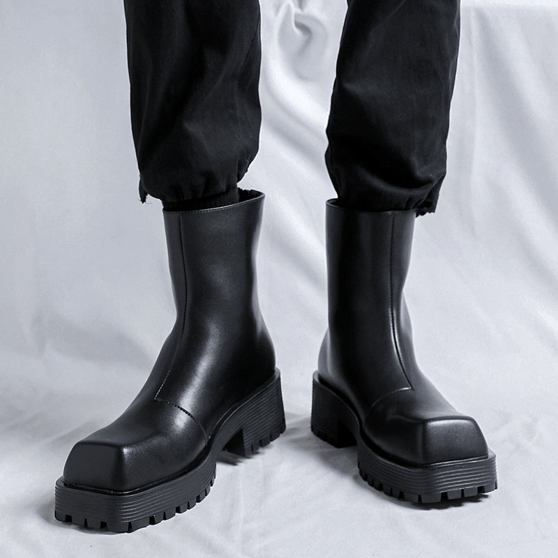 Thick Soled Platform Men's Boots Boots - Tophatter Daily Deals