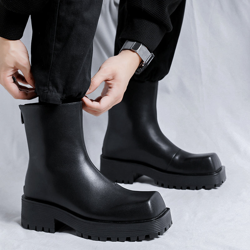 Thick Soled Platform Men's Boots Boots - Tophatter Daily Deals