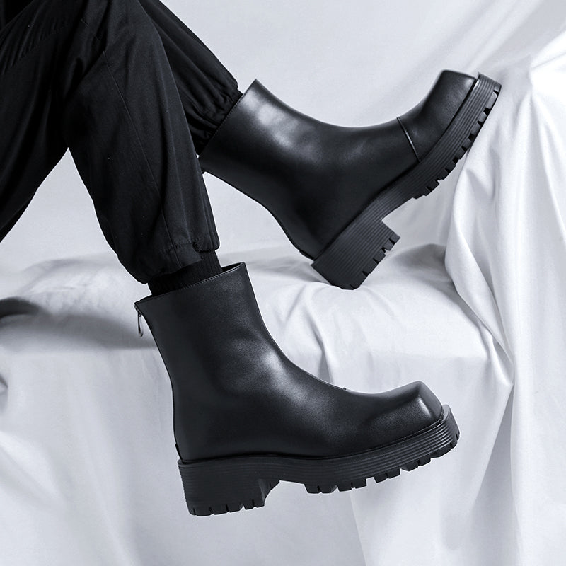 Thick Soled Platform Men's Boots Boots - Tophatter Daily Deals