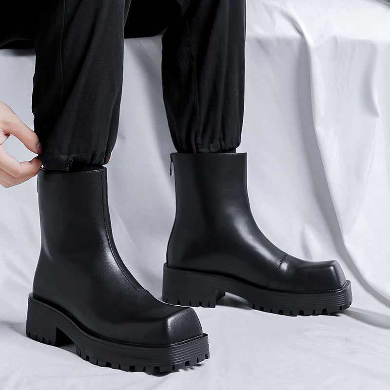 Thick Soled Platform Men's Boots Boots - Tophatter Daily Deals