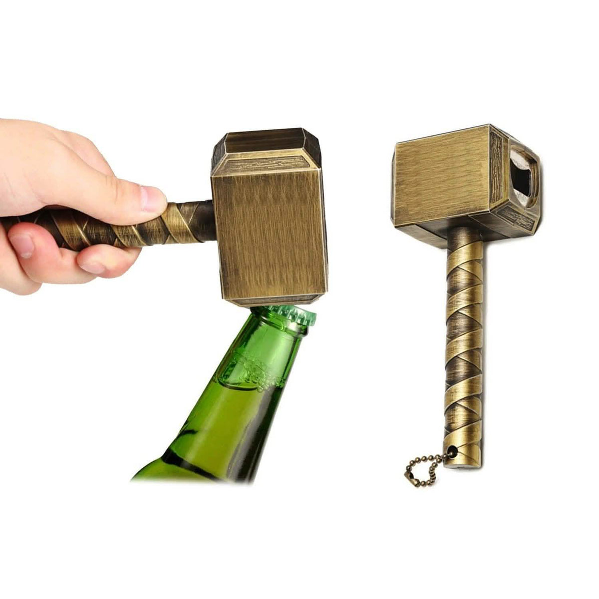 Thor Hammer Mjolnir Inspired Bottle Opener Brown Wine & Dining - Tophatter Daily Deals
