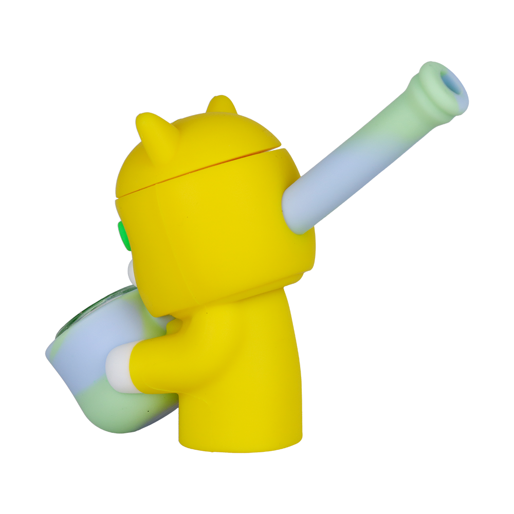 Three-Eyed Cat Secret Stash Silicone Hand Pipe Hand Pipes - Tophatter Daily Deals