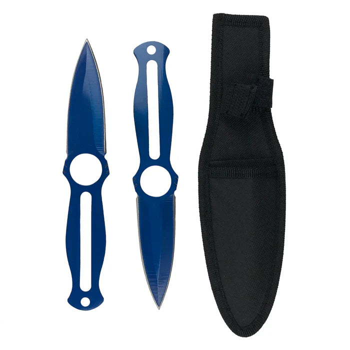 Fire and Steel - Intermediate Throwing Knife Set (Battle Ready) Navy Fire and Steel Exclusive - Tophatter Daily Deals