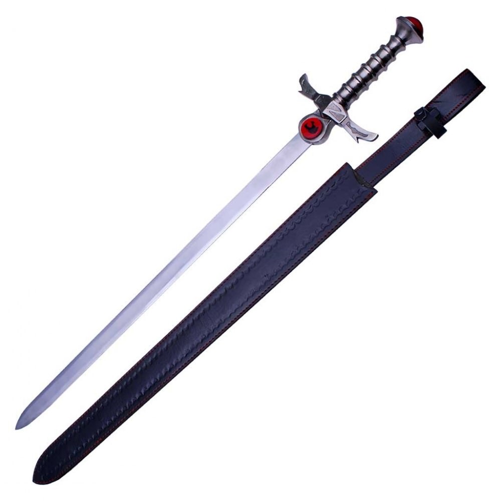 Thundercats Sword of Omens With Leather Scabbard - Tophatter's Guns'N'Weapons Store Collectible Weapons - Tophatter Daily Deals