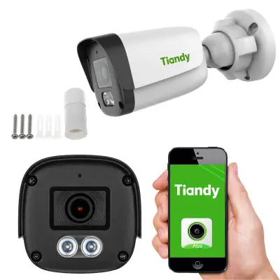 TIANDY COLOR MAKER 4MP IP BULLET CAMERA TC-C34QN - Tophatter's Army Deals CCTV - Tophatter Daily Deals