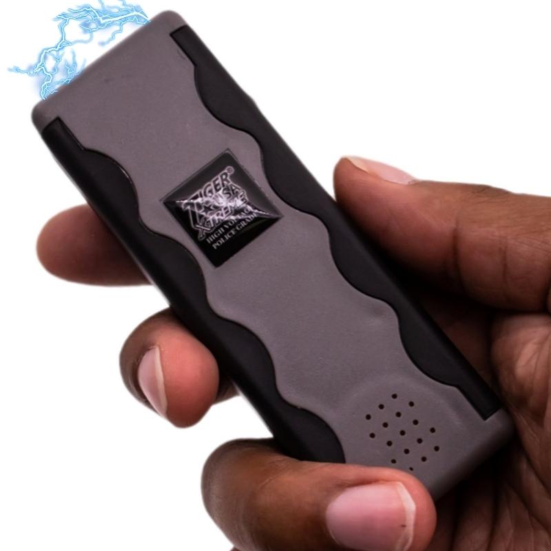 Revelator 110 Million Volt Stun Gun Panic Alarm Gray Stun Guns - Tophatter Daily Deals