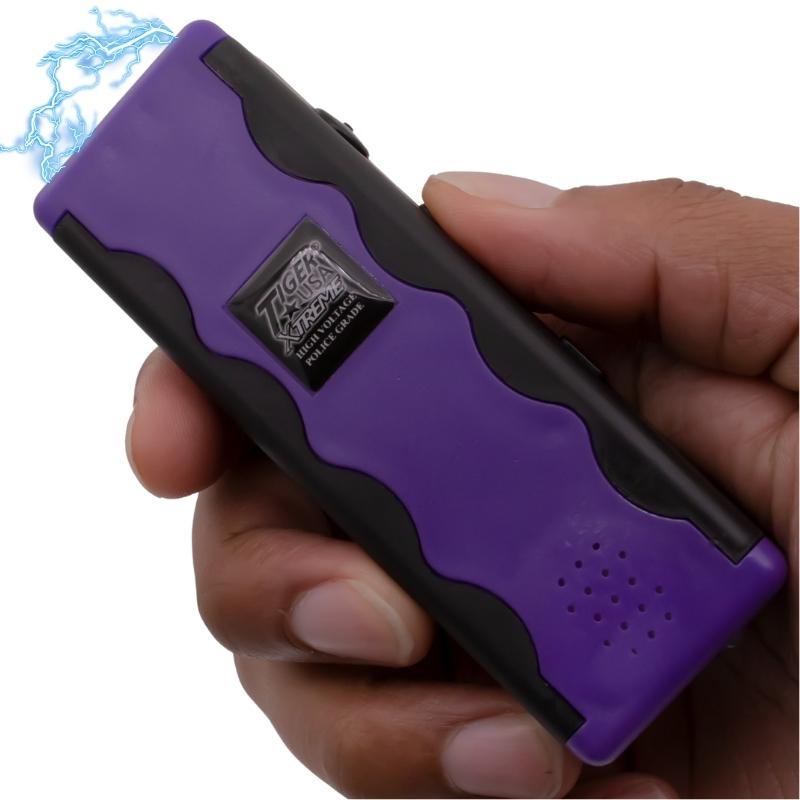 Revelator 110 Million Volt Stun Gun Panic Alarm Purple Stun Guns - Tophatter Daily Deals