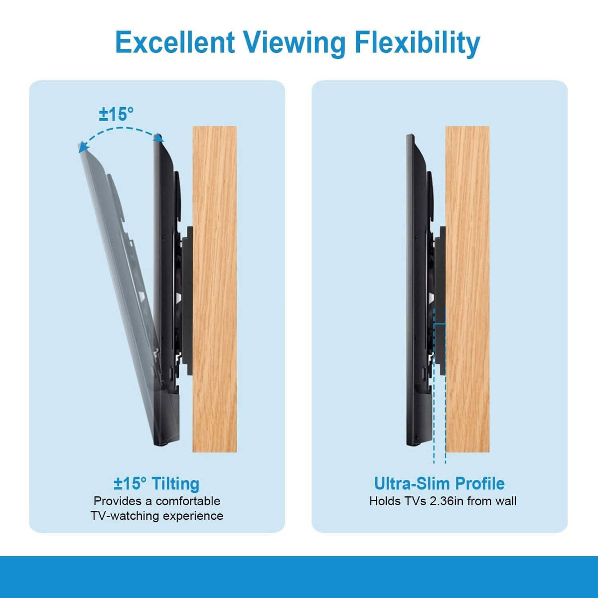 Tilt TV Wall Mount Bracket for 37"-70" LED/LCD/PLASMA Flat TV TV & Video - Tophatter Daily Deals