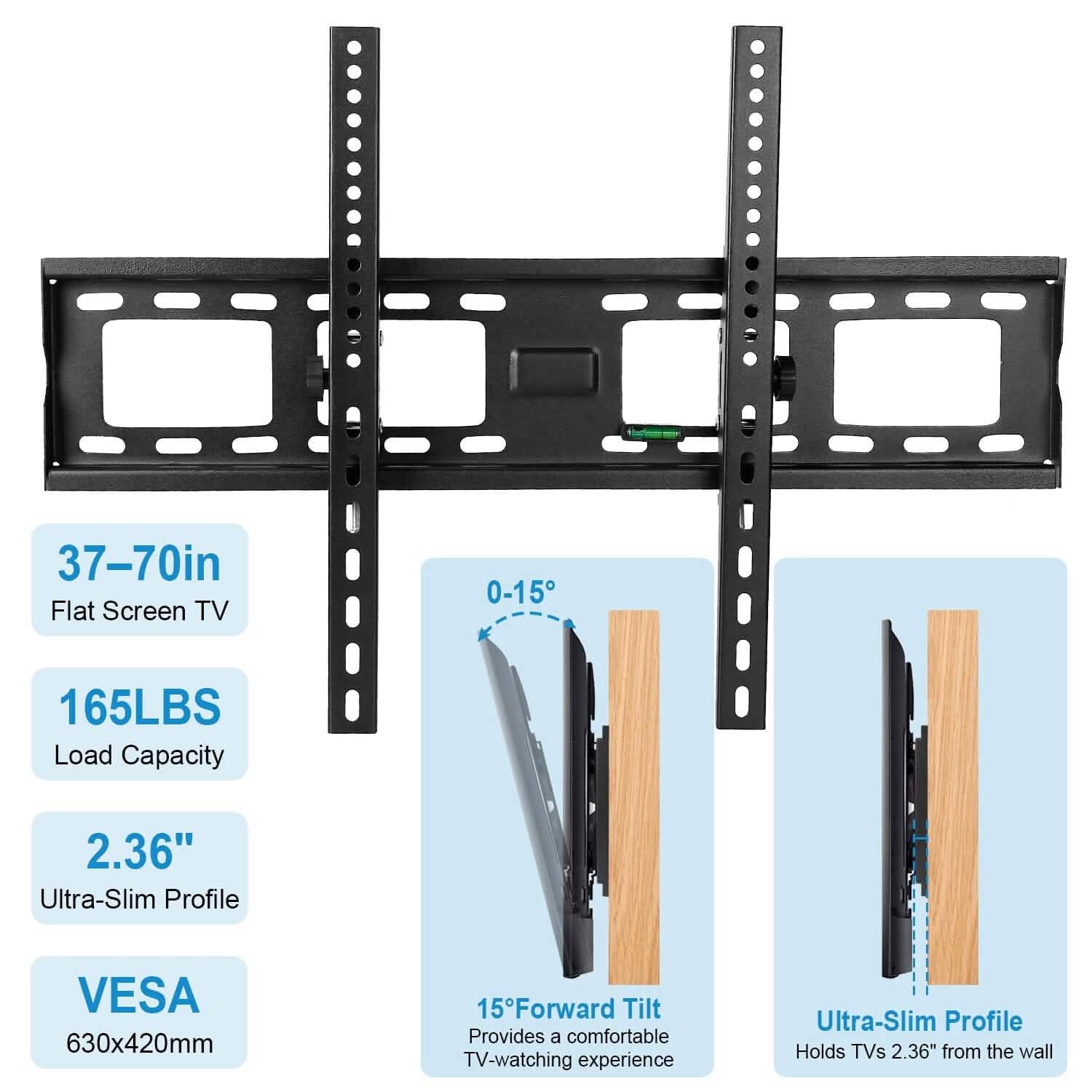 Tilt TV Wall Mount Bracket for 37
