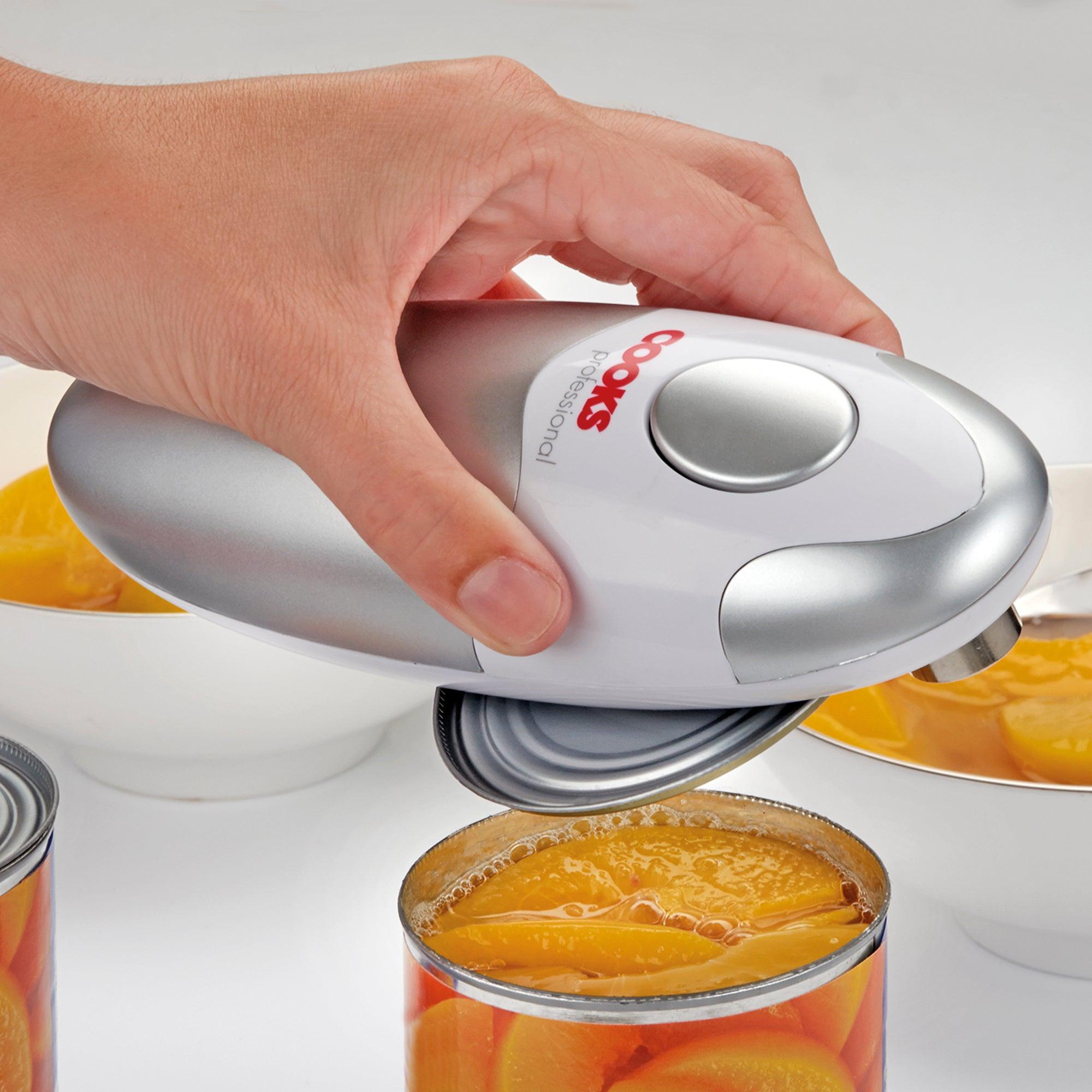 Electric Tin Can Opener - Automatic One Touch Battery Operated Cooks Professional Can Opener Home - Tophatter Daily Deals