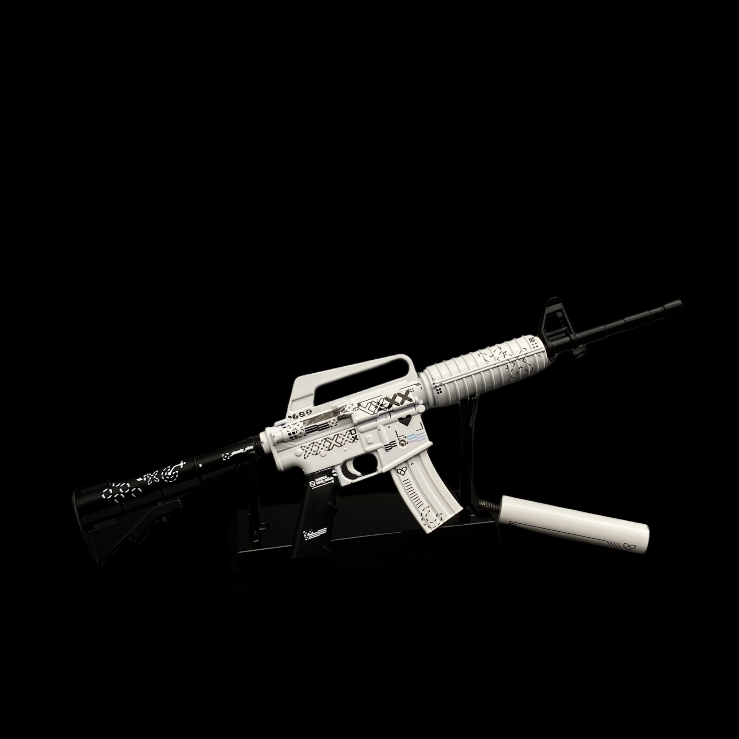 Top Rank Printstream Hyper Beast M4A1-S Gun Miniature For Collection - Tophatter Daily Deals