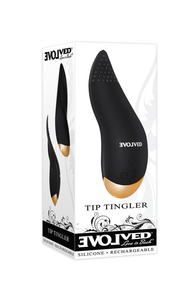 Evolved - Tip Tingler Vibrator - Black Sex Toy - Tophatter Daily Deals