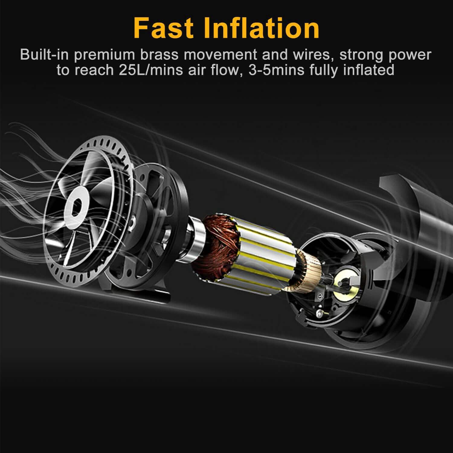 Tire Inflator 12V DC 120W 150PSI with LCD Electric Air Compressor Automotive - Tophatter Daily Deals