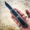 Titan OTF Dual Action Grey Tactical Automatic Knife Tanto Serrated Knife-OTF - Tophatter Daily Deals