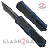 Titan OTF Dual Action Blue Tactical Automatic Knife Tanto Serrated Serrated Edge Knife-OTF - Tophatter Daily Deals