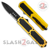 Titan OTF Dual Action Yellow Automatic Knife UPGRADED - Dagger Ser Dagger Serrated Knife-OTF - Tophatter Daily Deals