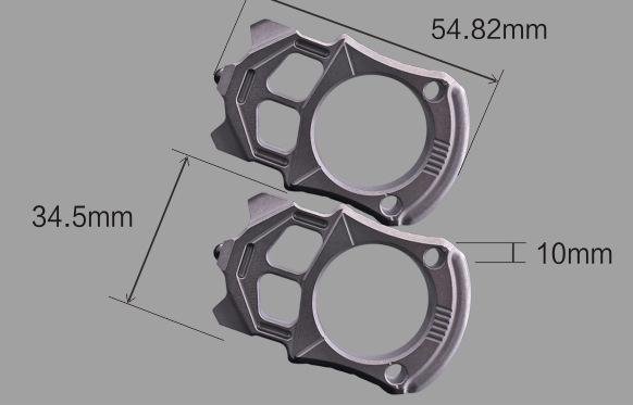 Titanium Alloy Brass Knuckles Self Defense Brass Knuckles - Tophatter Daily Deals