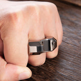 TC21 Titanium Self Defense Ring Bottle Opener Brass Knuckles - Tophatter Daily Deals