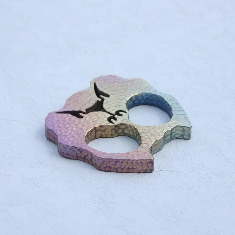 Bulldog Two Finger Titanium Knuckles - Cakra EDC Gadgets Brass Knuckles - Tophatter Daily Deals