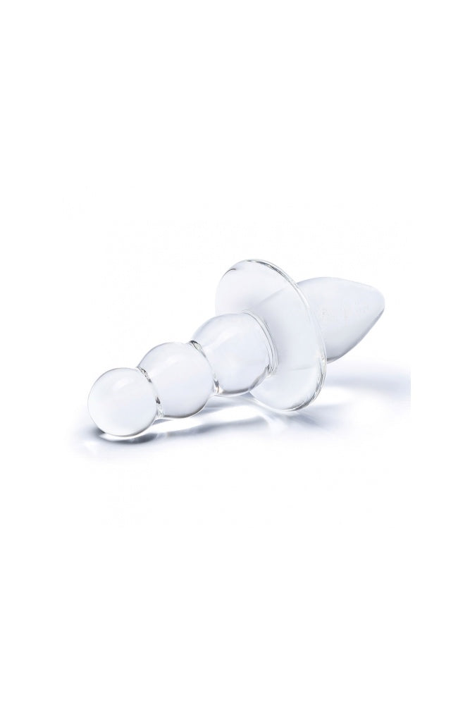 Gläs - Titus - 4.5" Beaded Dual Ended Butt Plug - Clear Sex Toy - Tophatter Daily Deals