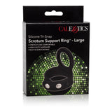 Silicone Adjustable Tri-Snap Scrotum Support Ring Large – Comfortable Silicone Support Ring > Cock Ring > Adjustable - Tophatter Daily Deals