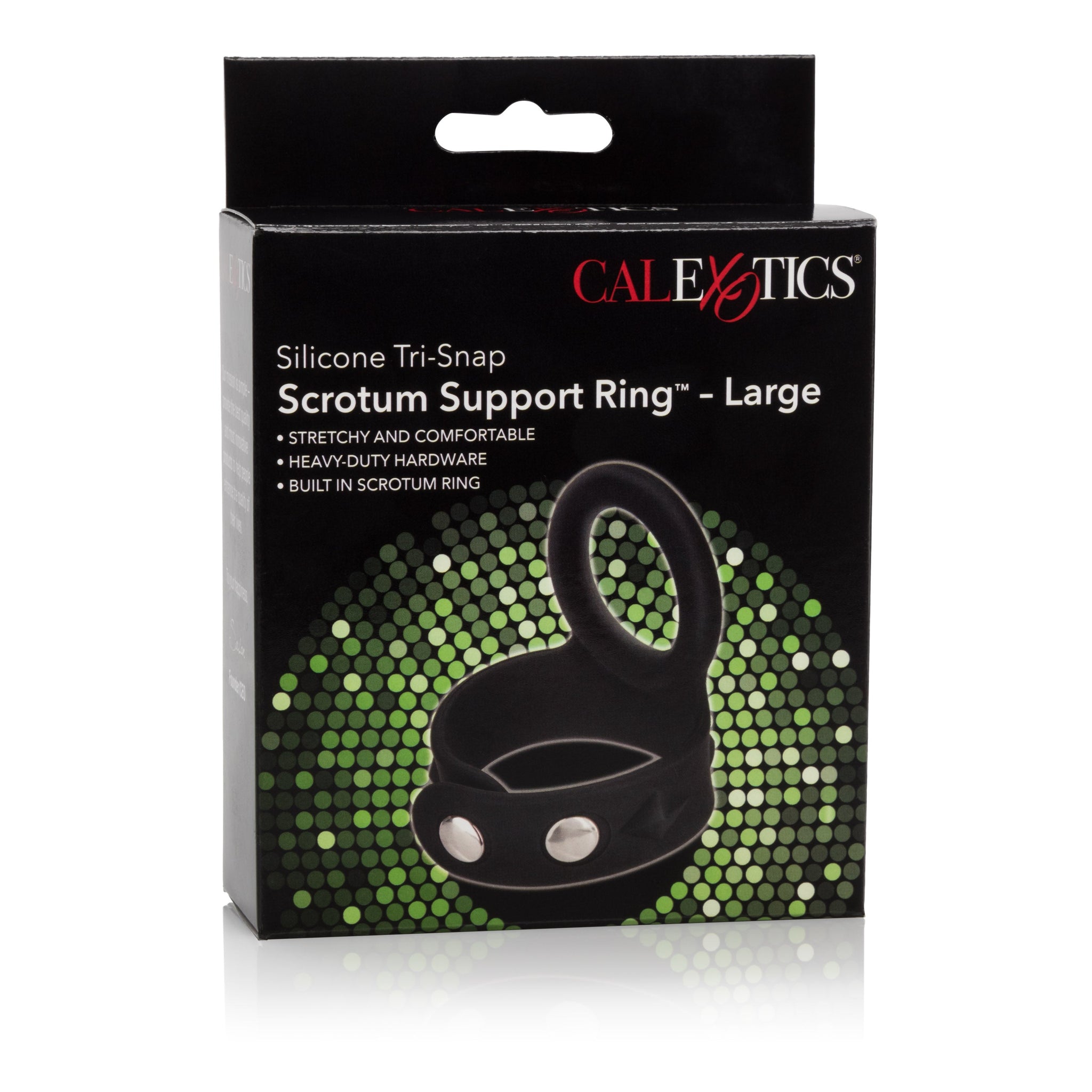 Silicone Adjustable Tri-Snap Scrotum Support Ring Large – Comfortable Silicone Support Ring > Cock Ring > Adjustable - Tophatter Daily Deals