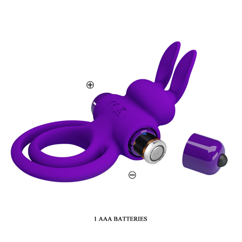 Vibrant Penis Ring III – Silicone Rabbit Cock Ring Vibrator > Vibrators > Ladies > Rabbit - Tophatter Daily Deals
