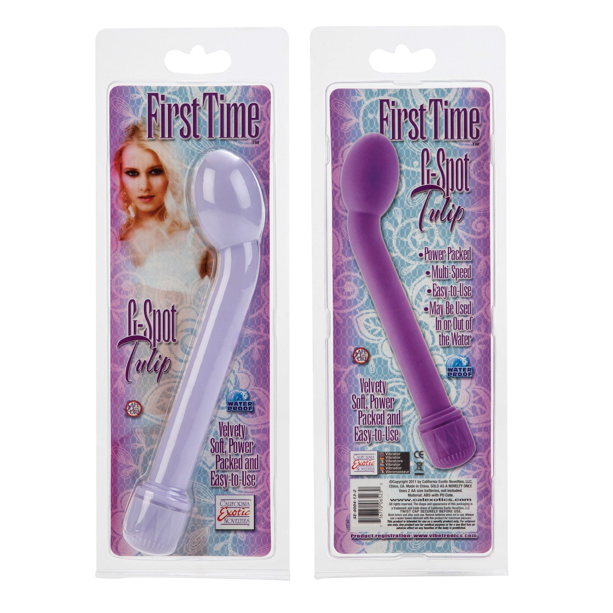 First Time Pink Tulip G-Spot Vibrator Soft Multi-Speed Toy > Sex Toys For Ladies > Rose Stimulators - Tophatter Daily Deals