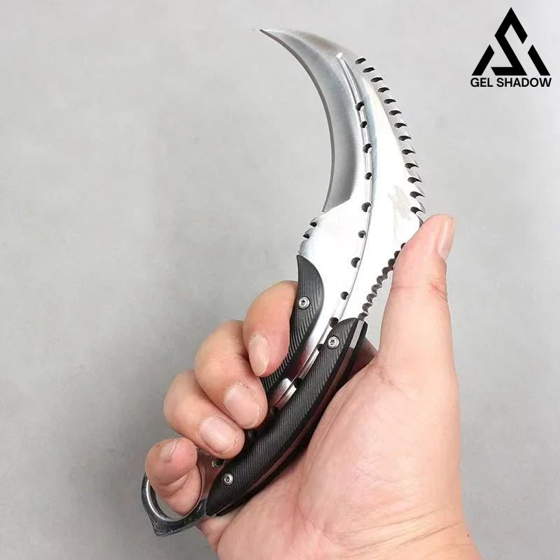 Todd the Dragon, outdoors, camping, claw knife-GS149 Silver BRASSKNUCKLE - Tophatter Daily Deals