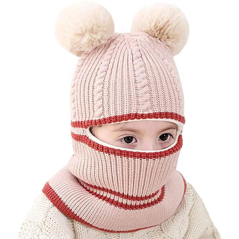 Toddler Fleece Lined Winter Bear Hat Blush Kids' & Baby Clothing - Tophatter Daily Deals