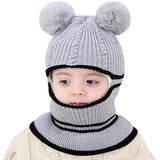 Toddler Fleece Lined Winter Bear Hat Gray Kids' & Baby Clothing - Tophatter Daily Deals