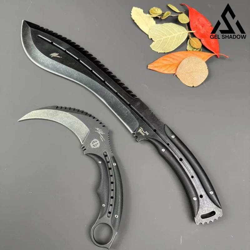 Todd's Dragon Nepalese Claw Knife Set Grey suit BRASSKNUCKLE - Tophatter Daily Deals