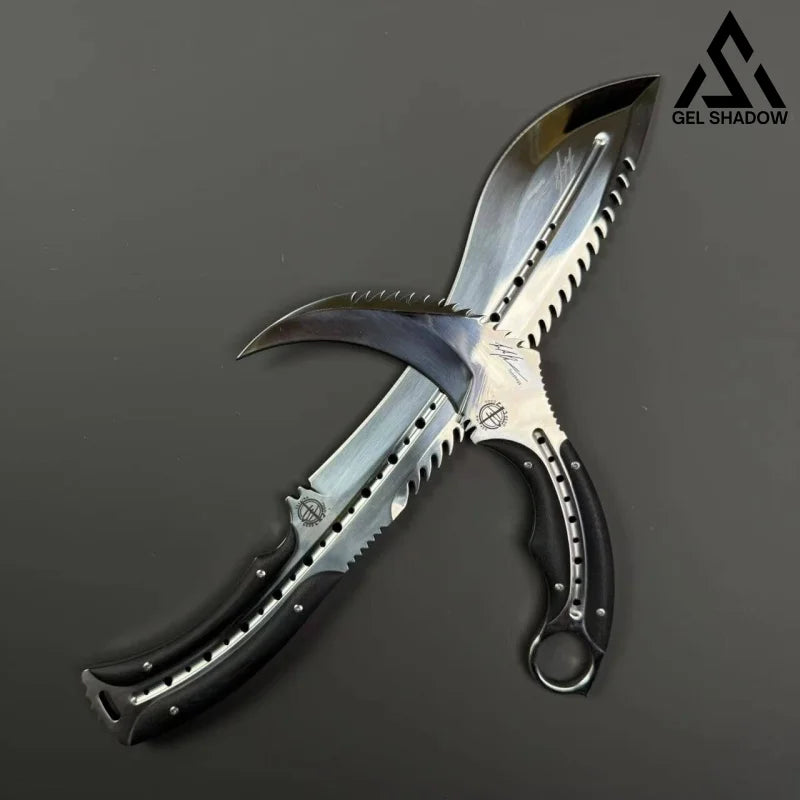 Todd's Dragon Nepalese Claw Knife Set Silver suit BRASSKNUCKLE - Tophatter Daily Deals