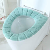 Toilet Seat Soft Thick Washable Cover Pad Protector Green Bath - Tophatter Daily Deals