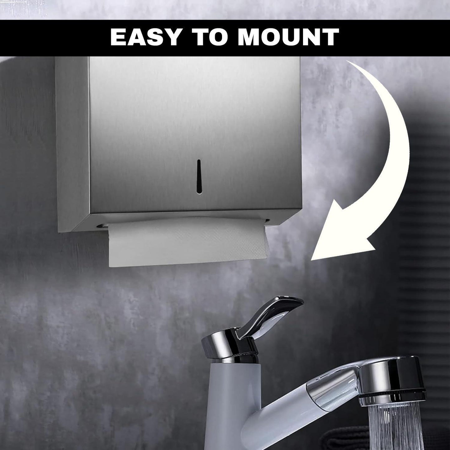 Bathroom Tissue Dispenser - Hand Paper Towel Dispenser Home Toilet Holder Wall Mounted Bathroom Tissue Box Home - Tophatter Daily Deals