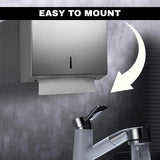 Bathroom Tissue Dispenser - Hand Paper Towel Dispenser Home Toilet Holder Wall Mounted Bathroom Tissue Box Home - Tophatter Daily Deals
