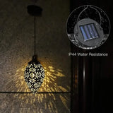 Tomshine Solar Lantern LED Moroccan Garden Lights Metal Lamp Waterproof Solar Outdoor Lights - Tophatter Daily Deals
